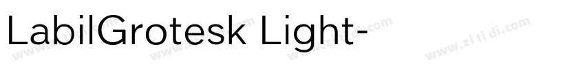 LabilGrotesk Light字体转换